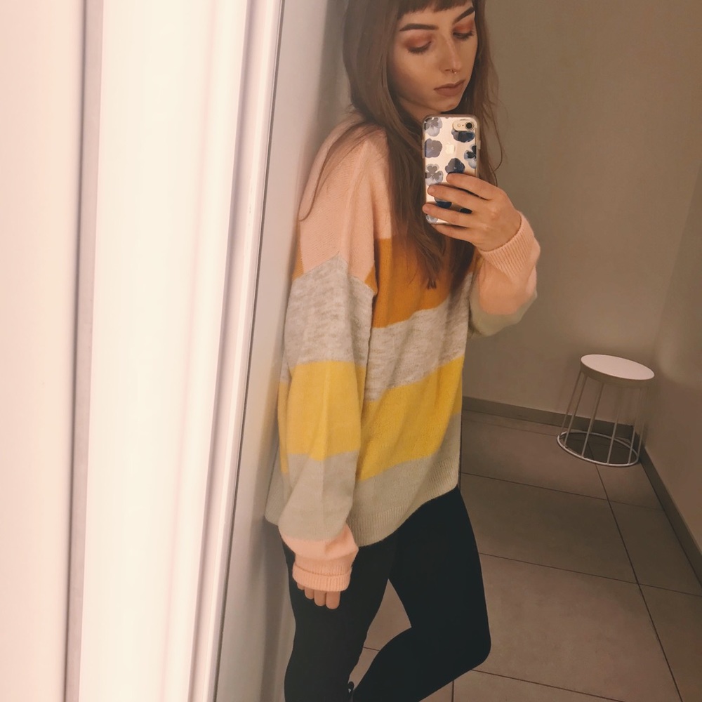 Pastel Stripe/Blocked sweater